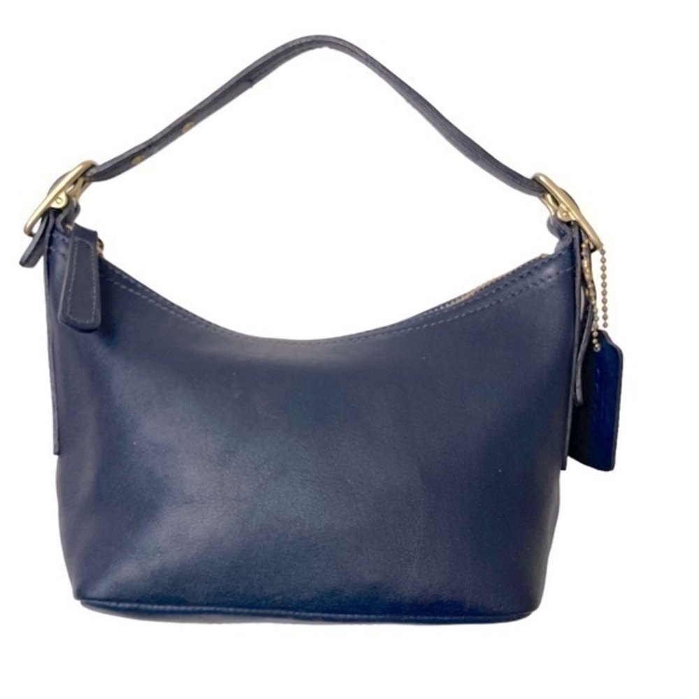Coach vintage dark blue mini hobo bag made in Costa Rica 9844